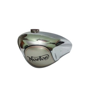Norton Model 7 Dominator Chromed + Painted Gas Fuel Petrol Steel Tank