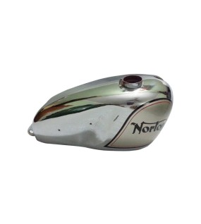 Norton Model 7 Dominator Chromed + Painted Gas Fuel Petrol Steel Tank