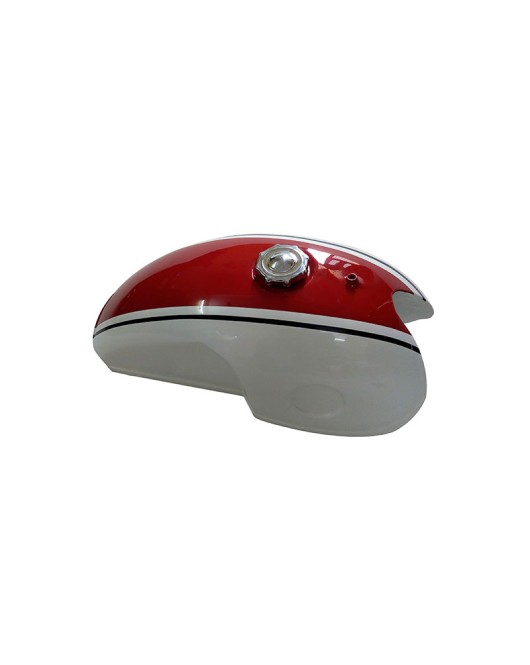 Benelli Mojave Cafe Racer 260 360 Petrol Fuel Tank - White Red Paint