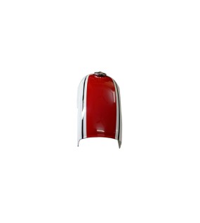 Benelli Mojave Cafe Racer 260 360 Petrol Fuel Tank - White Red Paint