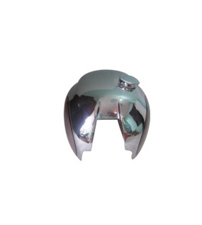 Norton Dominator Model 88 99 Wideline Chrome &amp; Silver Painted Fuel Tank With Cap