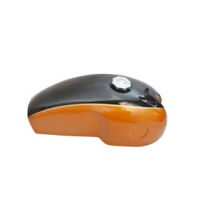 Benelli Mojave Cafe Racer 260 360 Petrol Fuel Tank - Black Orange Paint