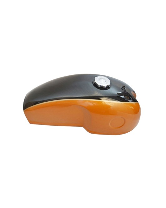 Benelli Mojave Cafe Racer 260 360 Petrol Fuel Tank - Black Orange Paint