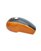 Benelli Mojave Cafe Racer 260 360 Petrol Fuel Tank - Black Orange Paint