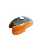 Benelli Mojave Cafe Racer 260 360 Petrol Fuel Tank - Black Orange Paint