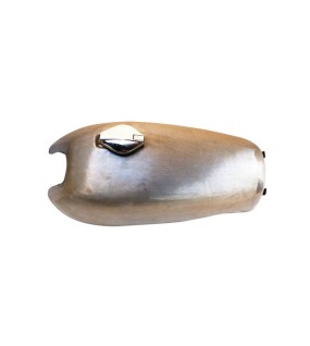 Norton Commando Fastback Petrol Fuel Gas Tank Raw With Chrome Cap &amp; Petrol Taps