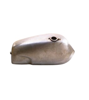 Norton Commando Fastback Petrol Fuel Gas Tank Raw With Chrome Cap &amp; Petrol Taps
