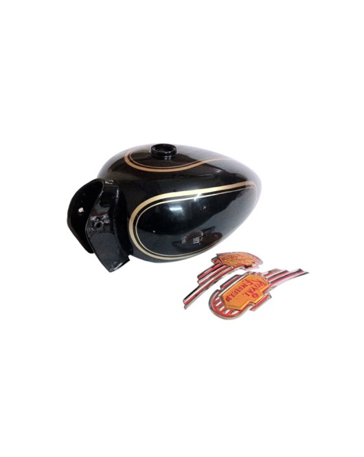New Royal Enfield Black Painted Petrol Fuel Gas Tank 14 Litre With Logo