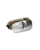 New Norton Commando Roadster Raw Steel Petrol Tank + Petrol Tank Cap & Taps
