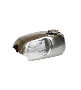 New Norton Commando Roadster Raw Steel Petrol Tank + Petrol Tank Cap &amp; Taps