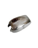 New Norton Commando Roadster Raw Steel Petrol Tank + Petrol Tank Cap & Taps
