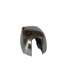 New Norton Commando Roadster Raw Steel Petrol Tank + Petrol Tank Cap & Taps