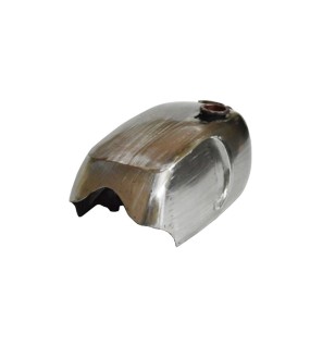 New Norton Commando Roadster Raw Steel Petrol Tank + Petrol Tank Cap &amp; Taps
