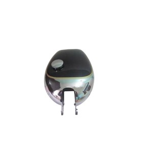 New Velocette Venom Chrome And Black Painted Fuel Petrol Tank With Cap And Tap