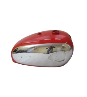 New BSA A7 A10 Super Rocket Red Painted Chromed Gas Fuel Petrol Tank