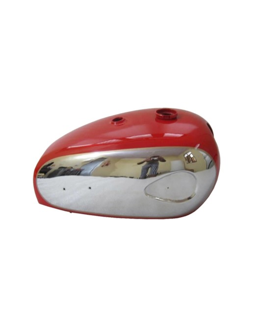 New BSA A7 A10 Super Rocket Red Painted Chromed Gas Fuel Petrol Tank