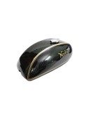 Norton Commando 750 850 Interstate Black Steel Fuel Gas Tank + Cap
