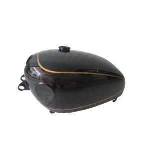 New Velocette Venom Black painted Petrol Tank (With Side Badges Mount)