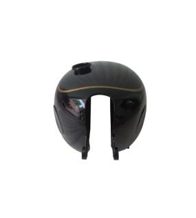 New Velocette Venom Black painted Petrol Tank (With Side Badges Mount)