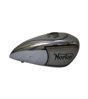 New Norton 16H Silver Painted Chrome Gas Fuel Petrol Tank