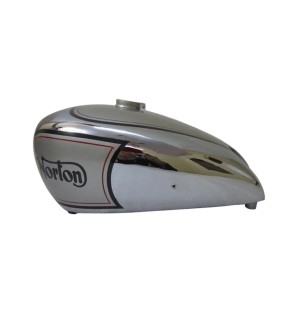 New Norton 16H Silver Painted Chrome Gas Fuel Petrol Tank