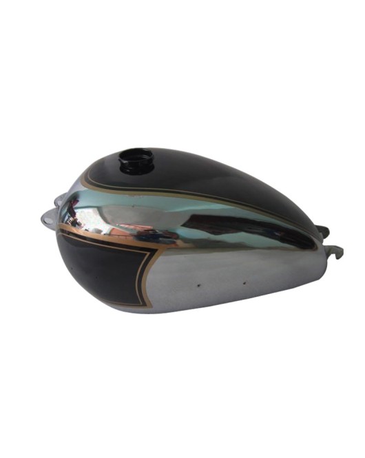 New BSA A7 Plunger Model Chrome and Black Painted Gas Fuel Petrol Tank 1950's