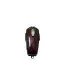 Petrol Fuel Gas Tank Steel Maroon With Chrome LID Cap Yamaha RX100 RX125