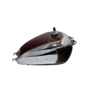 BSA A7 Plunger 500 Chrome Maroon Fuel Tank+Cap+Petcock Star Twin Golden Flash