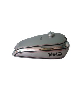 Norton Model 18 Chrome and Silver Painted Gas Tank 1930's
