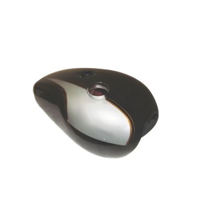 Black &amp; Silver Fuel Tank Boneville of triumph T140/Trophy-5x