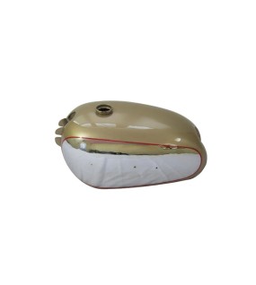 Golden Flash A10 Plunger Model Golden Painted Chrome Gas Petrol Tank