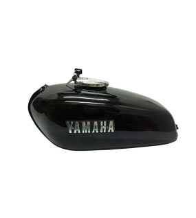 Yamaha RX100 RX125 Petrol Fuel Gas Tank With Chrome LID Cap &amp; Side Panels