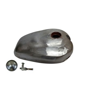 New Ariel Red Hunter 350cc &amp; 500cc Raw Steel Fuel Petrol Tank + Cap + Tap