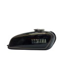 Yamaha RX100 RX125 Black Petrol Fuel Gas Tank With Chrome LID Cap & Tap