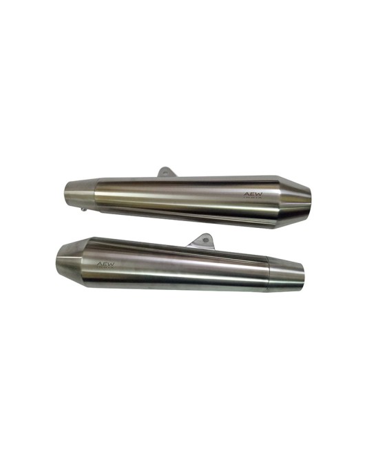 Royal Enfield Interceptor 650cc S S AEW Exhaust Silencer Pair TE 102