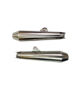 Royal Enfield Interceptor 650cc S S AEW Exhaust Silencer Pair TE 102