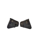 Royal Enfield Interceptor 650 Pannier Bags Pair With Mounting Rails Black     