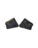 Royal Enfield Interceptor 650 Pannier Bags Pair With Mounting Rails Black     