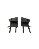 Royal Enfield Interceptor 650 Pannier Bags Pair With Mounting Rails Black     