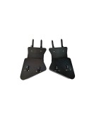 Royal Enfield Interceptor 650 Pannier Bags Pair With Mounting Rails Black     