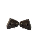 Royal Enfield GT Continental 650 Mounting Rails With Leather Pannier Pair Bags