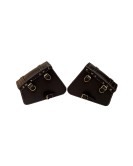 Royal Enfield GT Continental 650 Mounting Rails With Leather Pannier Pair Bags