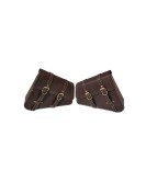Royal Enfield Interceptor 650 Mounting Rails With Pannier Bags Pair Brown 