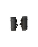 Royal Enfield Interceptor 650 Mounting Rails With Black Pannier Bags Pair