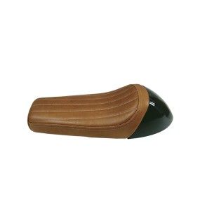 Royal Enfield GT Continental and  Interceptor 650cc Single Seat Leather with Black Cowl D1