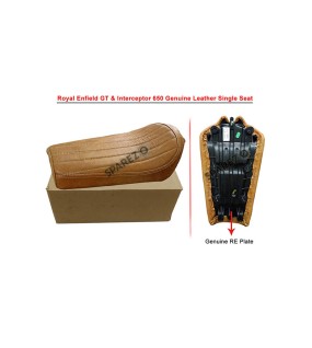 Royal Enfield GT Continental and  Interceptor 650cc Single Seat Leather D1