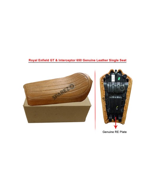 Royal Enfield GT Continental and  Interceptor 650cc Single Seat Leather D1