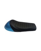 Royal Enfield GT Continental and  Interceptor 650cc Single Seat Leather with Blue Cowl D2
