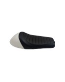 Royal Enfield GT Continental and  Interceptor 650cc Single Seat Leather with White Cowl D2