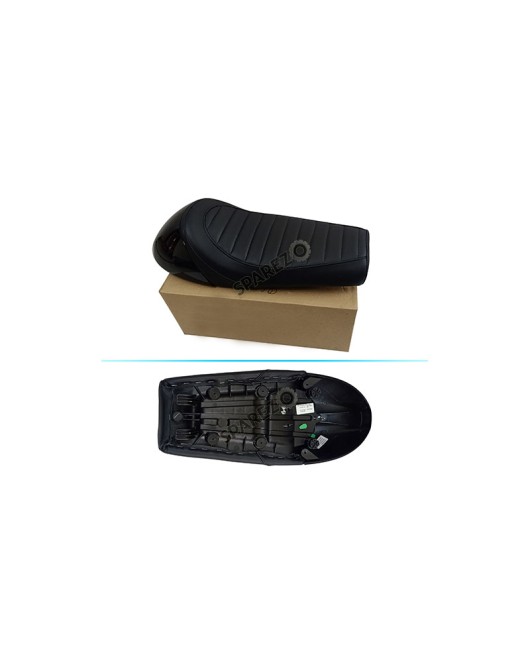 Royal Enfield GT Continental and  Interceptor 650cc Single Seat Leather with Black Cowl D2